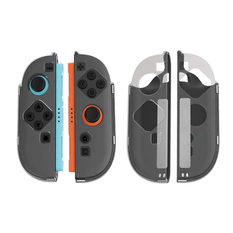 Чехол-корпус для левого и правого рукоятки Switch2 второго поколения, кристаллический разъёмный корпус для NS2, магнитный ПК-чехол, прозрачный
