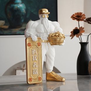 Opening Gift Muscle God of Wealth Fortune Ornament Gym Birthday Gift Office Desktop Shop Decoration