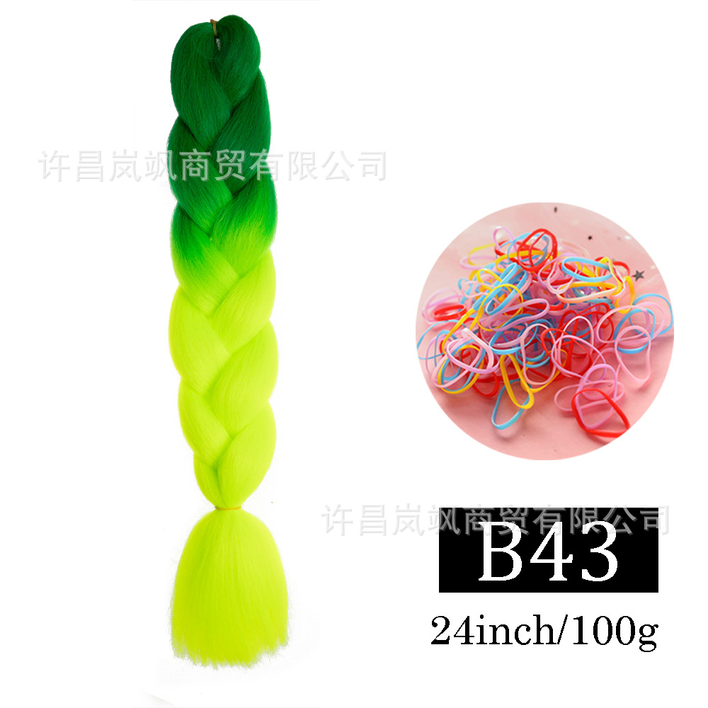 Peluca de trenza grande africana, color, trenza sucia, cuerda para el cabello, degradado, fibra química, trenza grande, reggae, hip-hop, trenza sucia, trenza