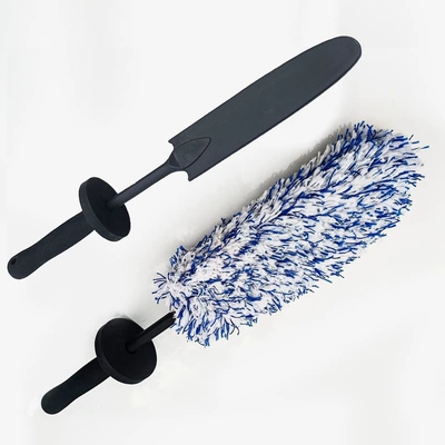 Wheel Brush, Car Tire Cleaning Car cleaning tools - blue-and-white