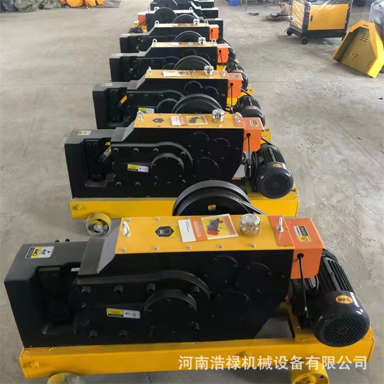 柴油动力钢筋角铁切断机 螺纹钢碳素钢断料机 工地施工切段机