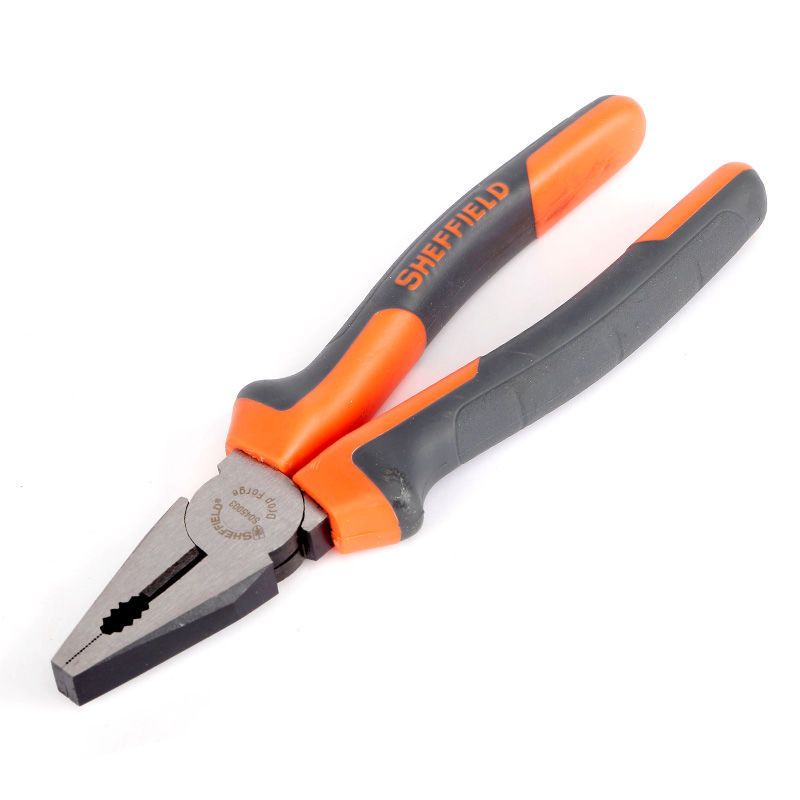 Escudo de acero S045003 abrazadera de alambre de acero 6 pulgadas 8 pulgadas abrazadera de boca afilada de mango de dos colores abrazadera de boca biselada abrazadera de boca biselada