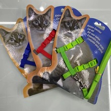 宠物猫带猫牵引器猫牵引带猫绳子遛猫神器宠物猫胸背布偶英短蓝猫