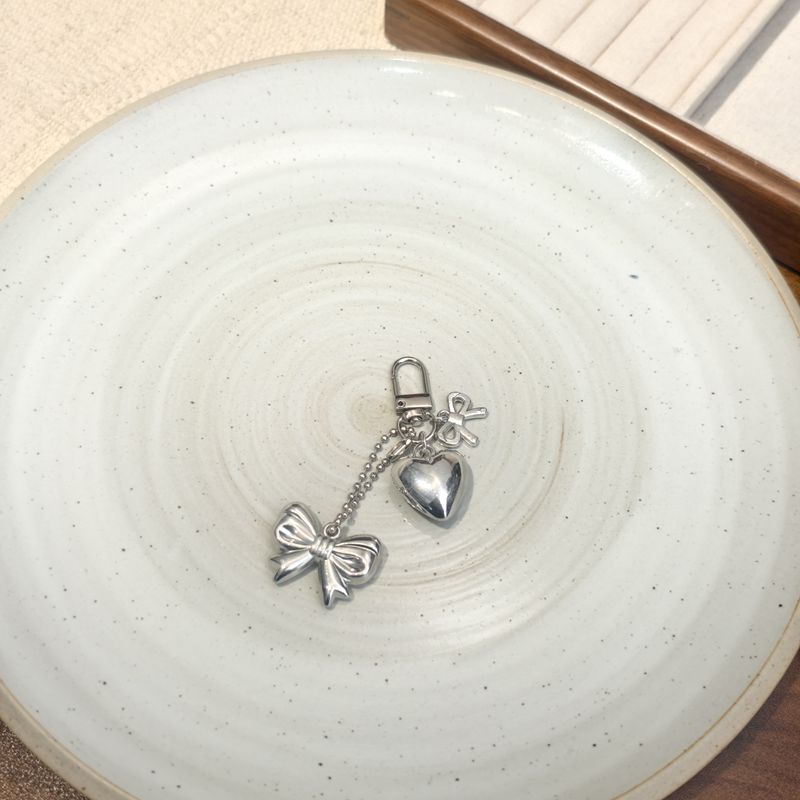 Nuevo estilo di-ins estilo coreano arco de perla amor colgante llavero accesorios de bolsos colgantes de teléfonos móviles