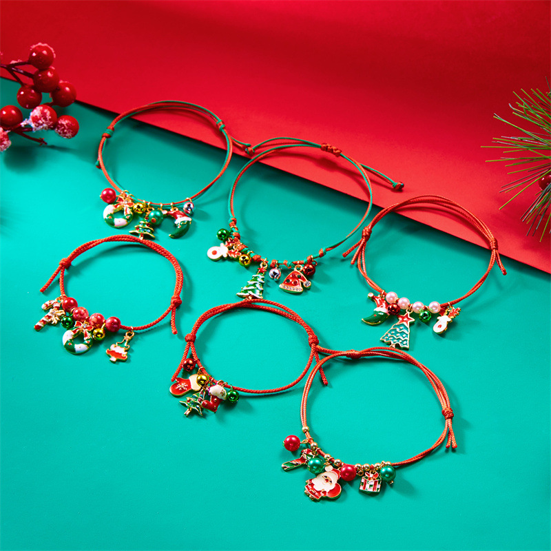 11g Weight Christmas Festival String Bracelets Christmas Wholesale 无