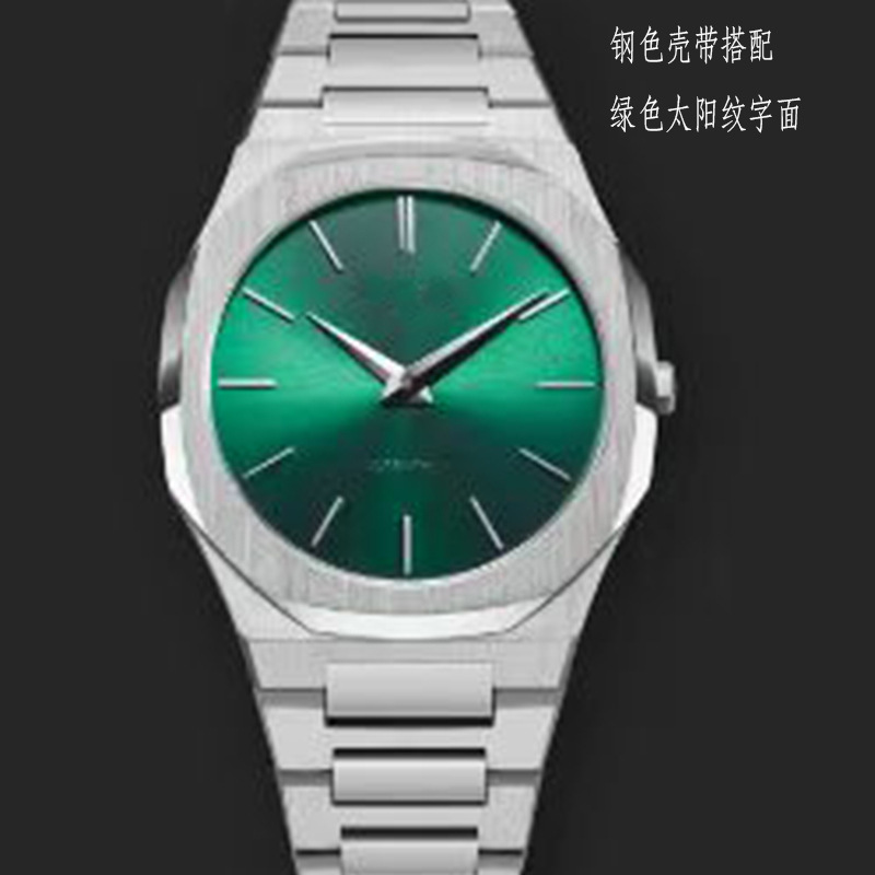 D1 MILANOブランドの同型超薄型6.80,40MM防水腕時計、新型クォーツ腕時計、カレンダー付きビジネスウォッチ