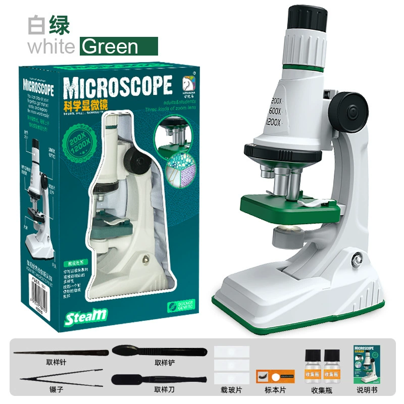 Kids Telescope & Handheld Microscope Science Kit, Elementary STEM Toy, Multi-Color