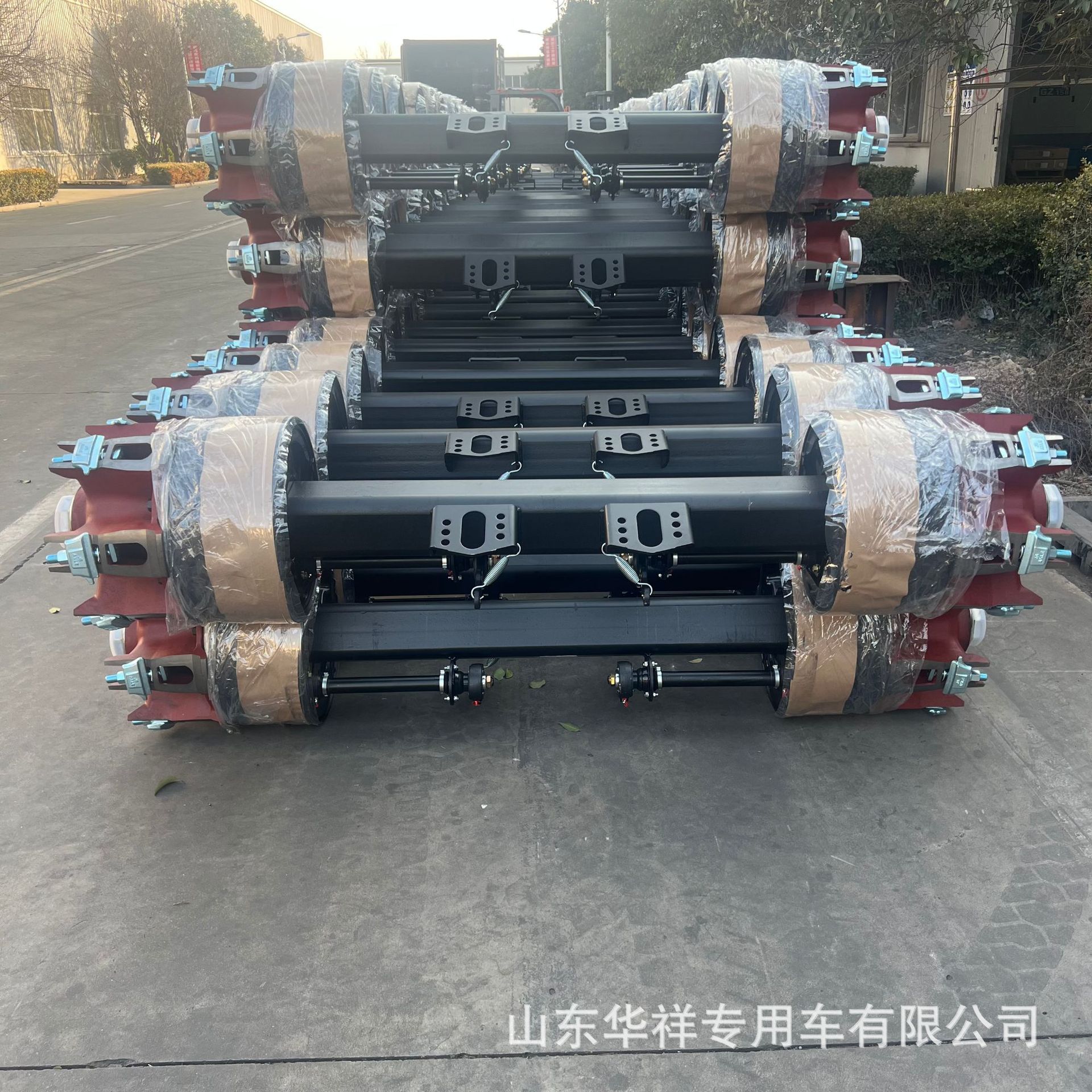 Cross-Border Sales Semi-Trailer Axle Assembly German Axle 12T14T Trailer Axle Truck Axle Assembly