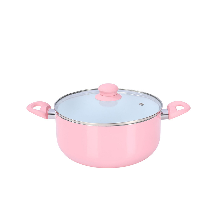 Juego de utensilios de cocina de aluminio antiadherente sartén sopa olla leche olla hogar olla traje al por mayor