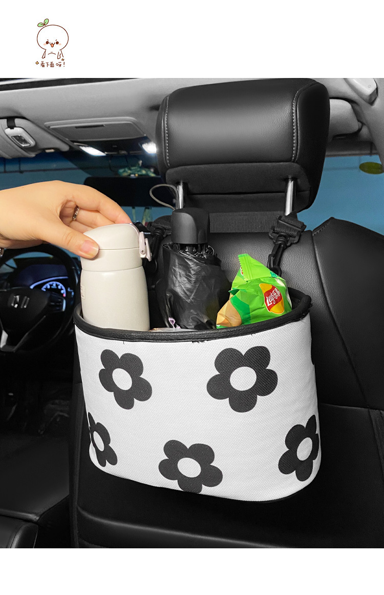 Car-Mounted Tissue Box Hanging Bag, Car Backseat Storage Bag, Trunk Storage Organizer