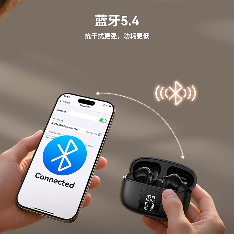 Jiletang ワイヤレス Bluetooth ヘッドセット インイヤー アクティブ ノイズ キャンセリング ヘッドセット 高品質 長いバッテリー寿命 デジタル ディスプレイ Bluetooth ヘッドセット|undefined
