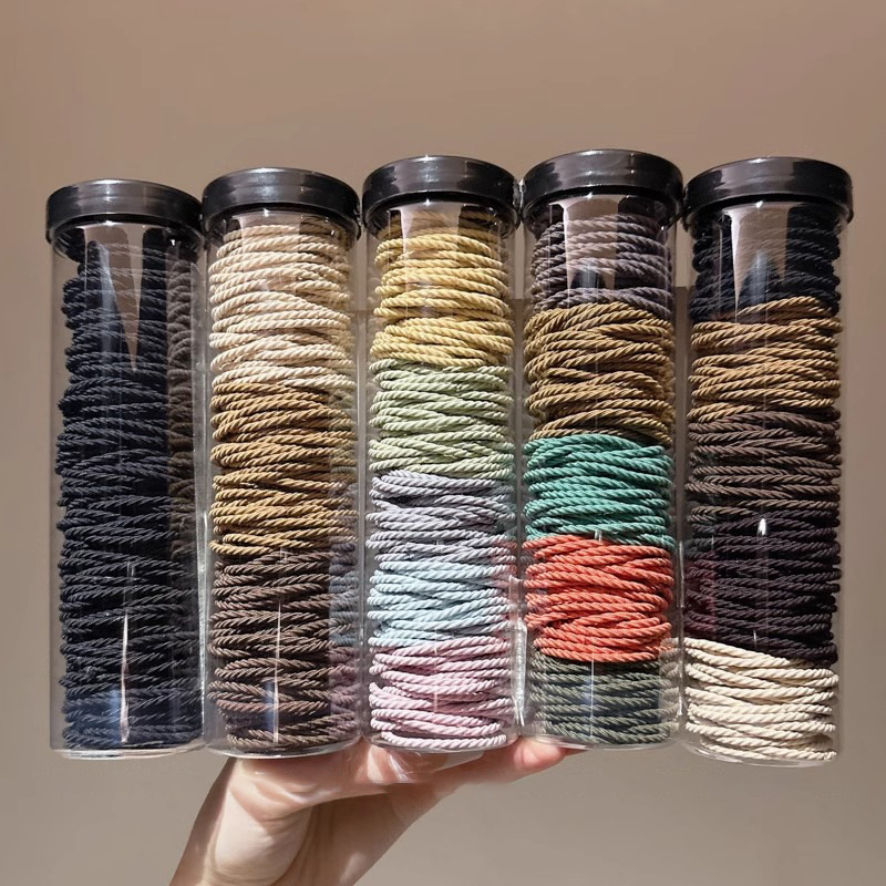 Temperamento de cabello de cola de caballo de alta calidad 2025 nuevo cabello de cabello para chicas anillo de cabello de alta elasticidad de banda de goma duradera