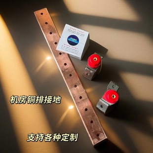 Machine Room Grounding Copper Row, 100 Million Copper Manufacturing, Can Be Equipped with Bracket Insulation, Copper, Tinned, Zero Row of Ground Row