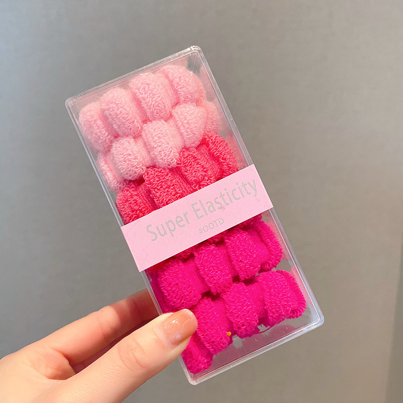 Cuerda de pelo grueso Bola de las mujeres banda de pelo alto elástico durable banda de goma sin costura lazo de pelo cuerda de pelo de alta Cola de Caballo tocado