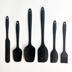 Baking set Silicone 6-piece cream spatula integrated cake spatula large barbecue oil sweep square head spatula