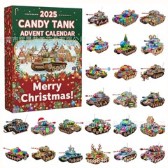 跨境新款Candy Tank Advent Calendar2025 糖果坦克降临节日历
