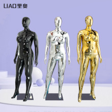 大码模特服装店电镀女全身肥胖模特道具出口人台展示架假人体架子