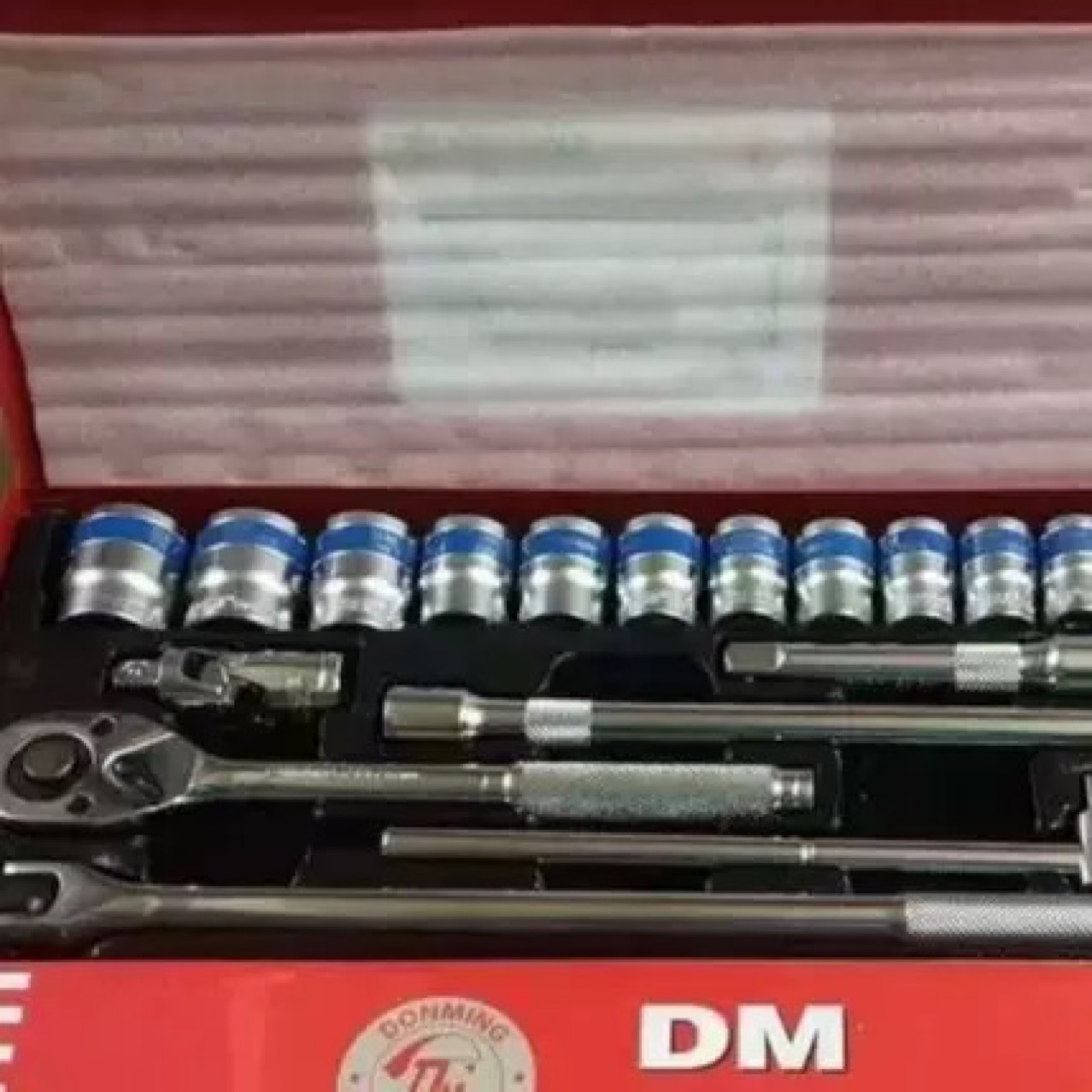 Phosphated 1/2 Large Ratchet Wrench Sleeve Combination Black Quick Wheel Repair Tool Set Car Repair Tool Box