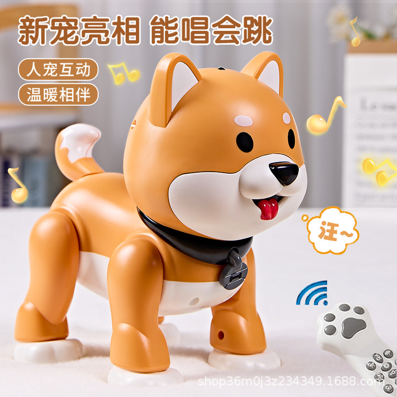 El nuevo robot biónico inteligente de perro de programación de simulación de trucos llamará a caminar perro de juguete eléctrico controlado remoto para niños