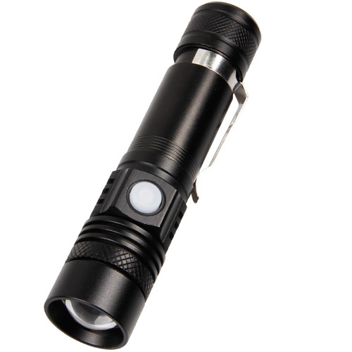 Cross-border T6 rechargeable zoom mini bright flashlight outdoor led flashlight USB rechargeable flashlight