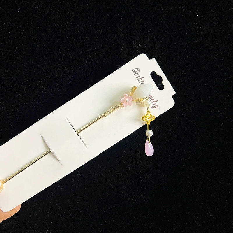 Hairpin Hanfu заколка для волос, орхидея цветочный декоративный аксессуар для волос, простая элегантная китайская стиль