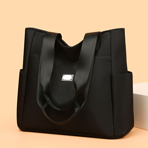 Bags for Women  New Large Capacity Oxford Cloth Tote Bag Simple Commuting Multi-Pocket Single Shoulder Underarm Bag Wholesale