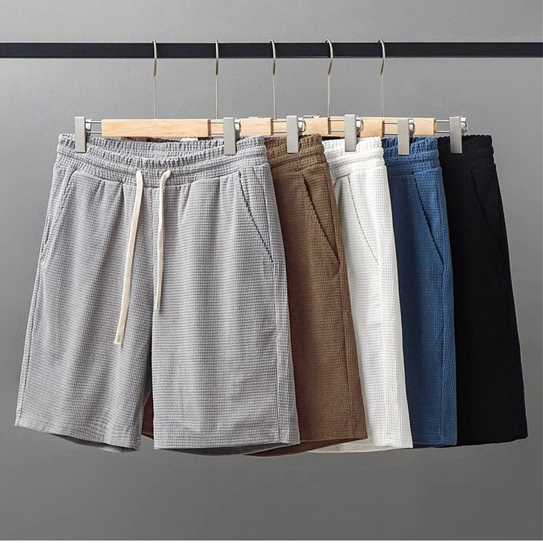 Sports Shorts Men's Summer Outer Wear Basketball Pants American Casual Pants Wafflop Pants Men's Young and Middle-aged Pants