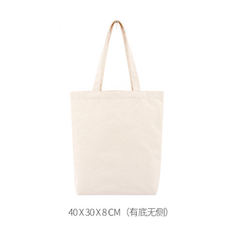 Bolsa de lona no impresa de estilo japonés buen producto bolsa de compras bolsa de almacenamiento portátil bolsa de tela de color sólido bolsa de libros para estudiantes bolsa de escuela