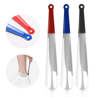 Ready-Made Cross-Border Stainless Steel Pvc Soft Rubber for Lazy People, Elderly and Pregnant Women, No Need to Bend Over, No Need to Ask for Help, Shoehorn
