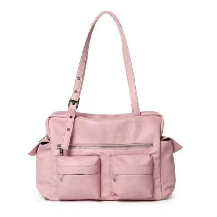 Ond Samooh estilo coreano de moda de mujer brazo locomotora bolso de hombro bolso ajustable de bolsillo