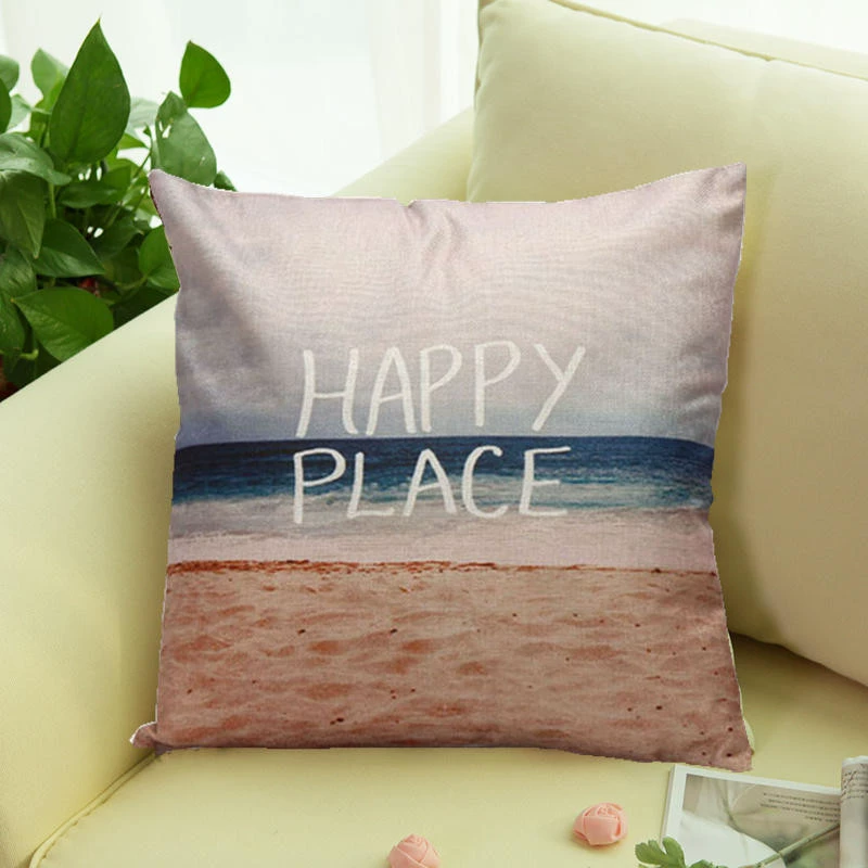 Pillowcase, sofa, chair, back pillow for bed, print