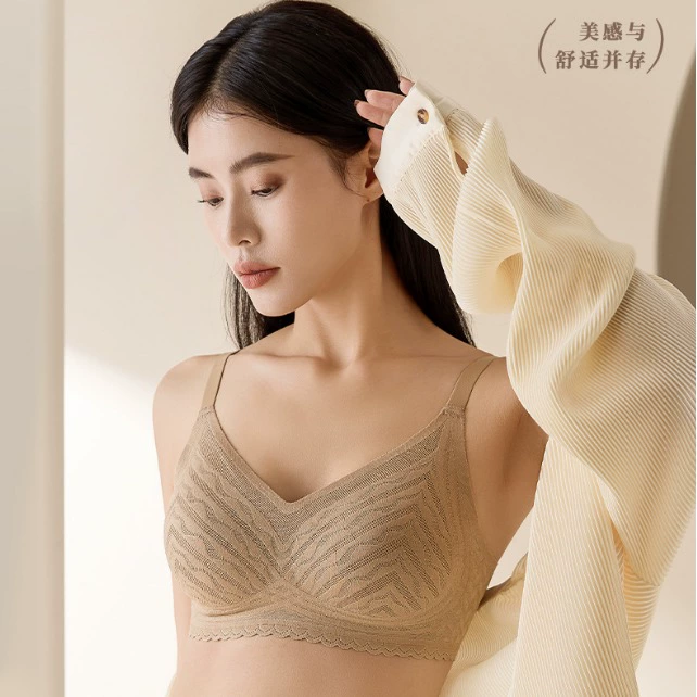 Кружевной бюстгальтер с большой грудью, маленькое бесшовное нижнее белье, женский бюстгальтер без косточек с мягкой поддержкой и защитой от провисания груди