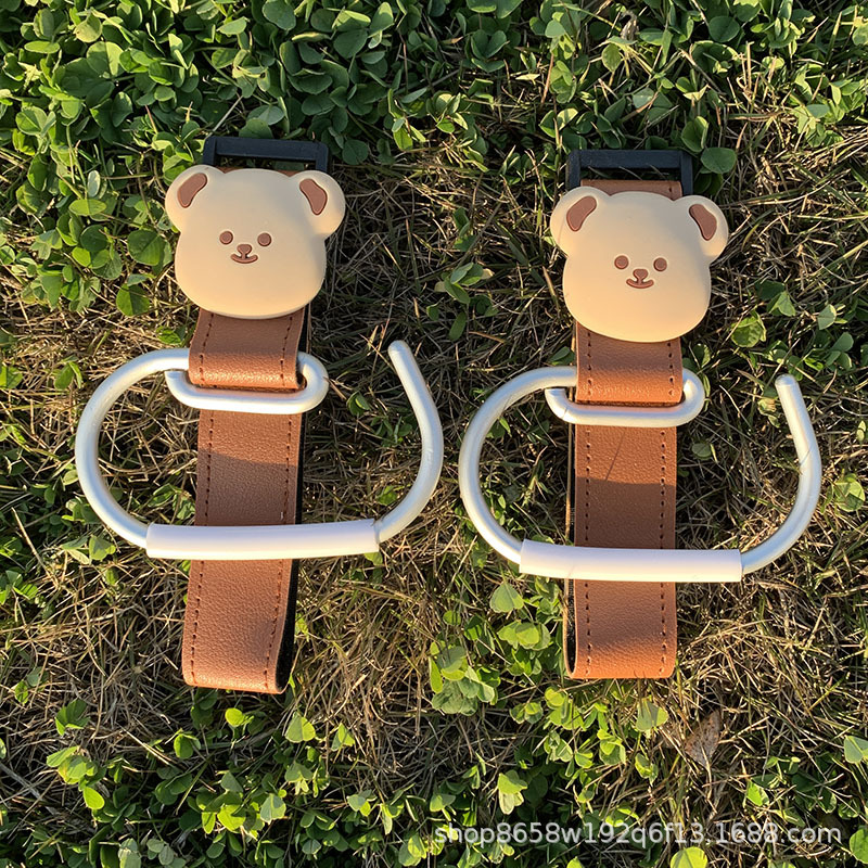 Aluminum alloy hook-little white bear hook (brown single)