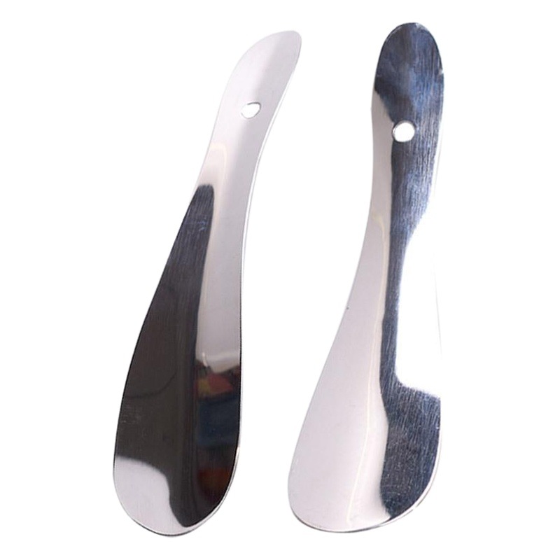 En stock al por mayor de metal calzador de acero inoxidable Dispositivo de calzado perezoso personas que usan Zapatos convenientes zapatos para caminar zapatos de extracción Dispositivo de entrega