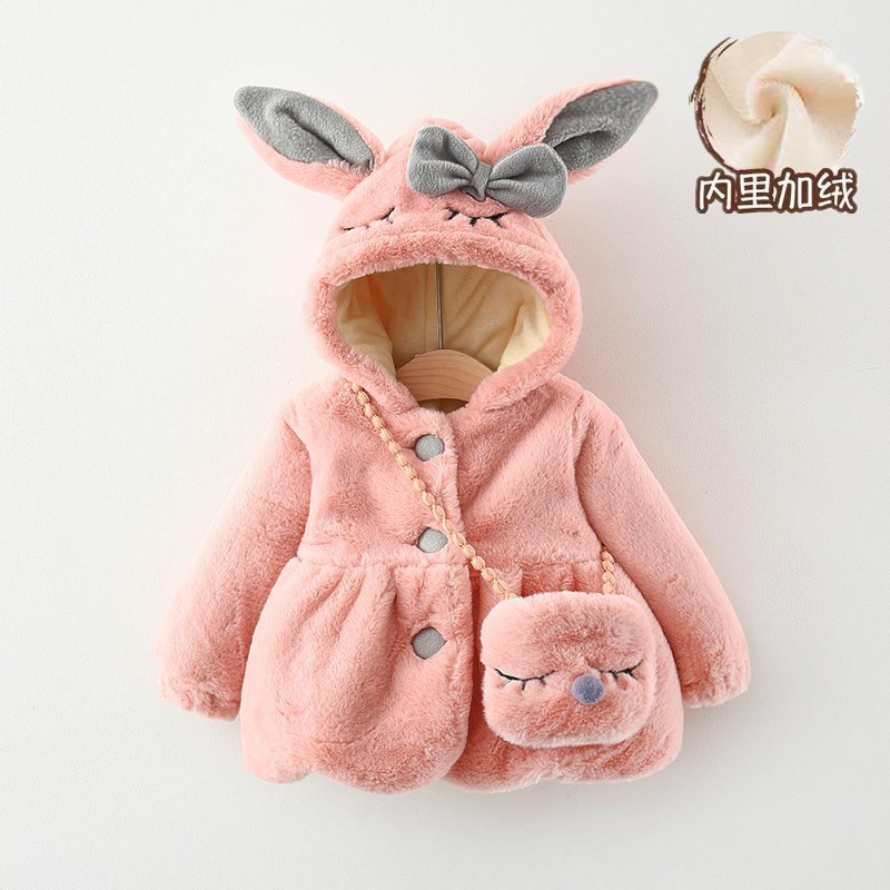 Children's velvet down jacket, increased thickness, western style