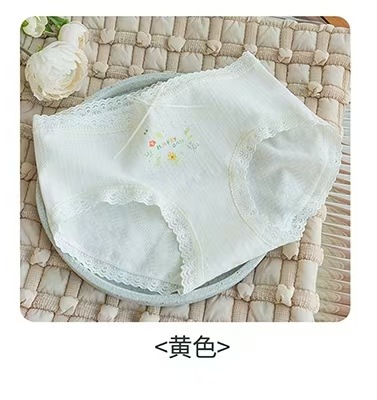 Pantalones interiores de encaje frescas y dulces, 10A de algodón antibacteriano, pantalones interiores de mujer, pantalones de mujer
