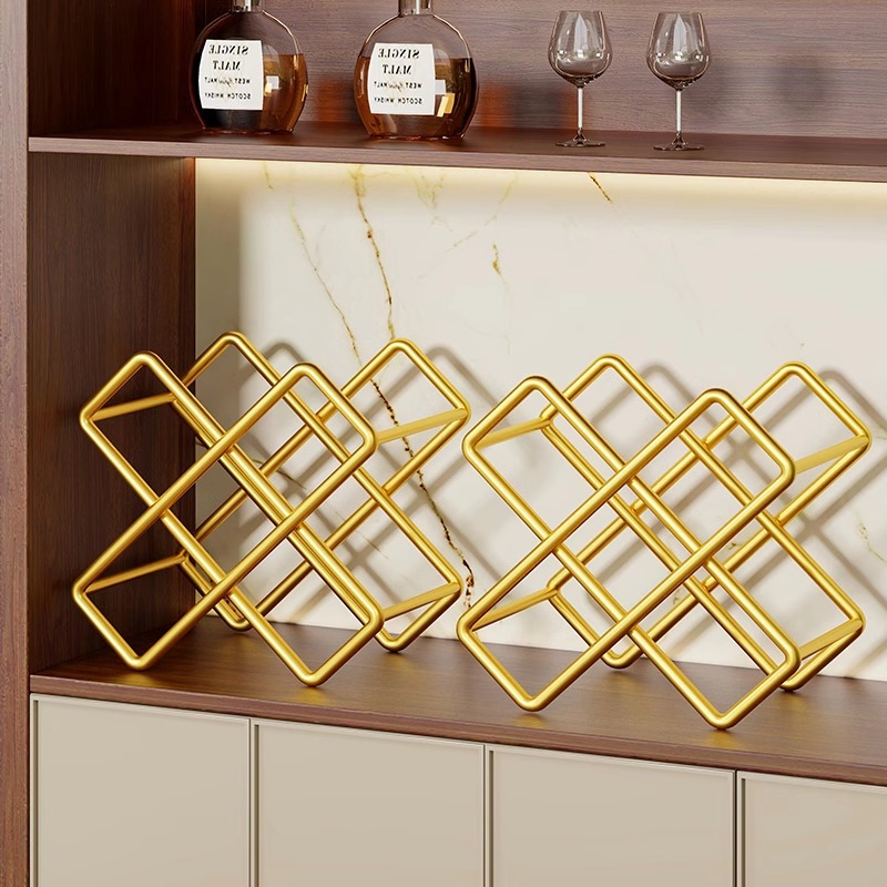 Estante Organizador de Vino de Metal para Almacenamiento, para Mesa