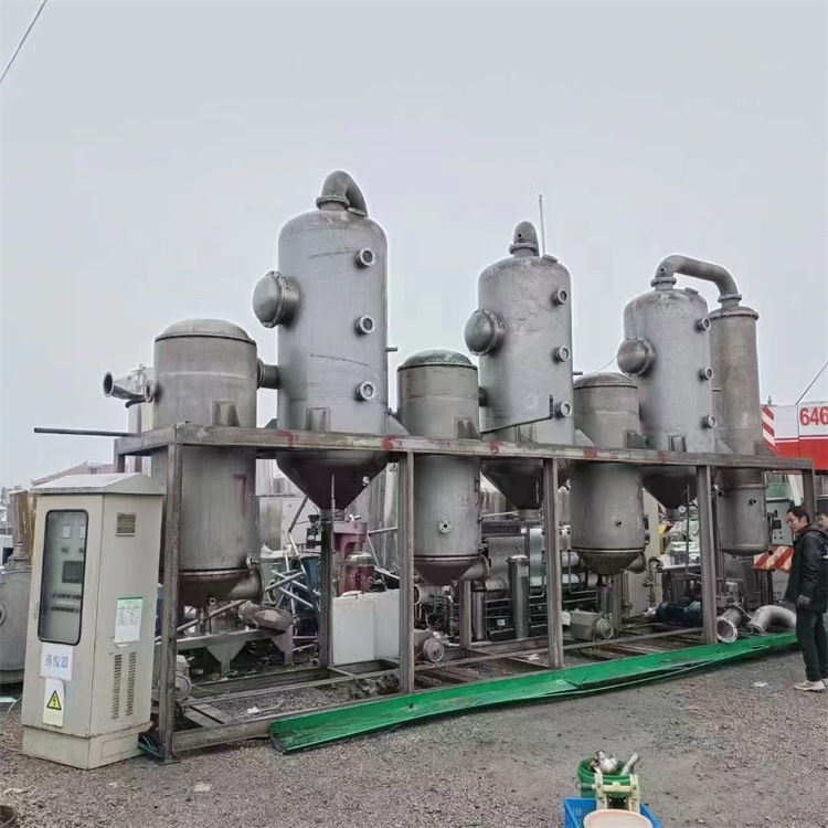 二手单效废水蒸发器 外循环三效浓缩器 316材质