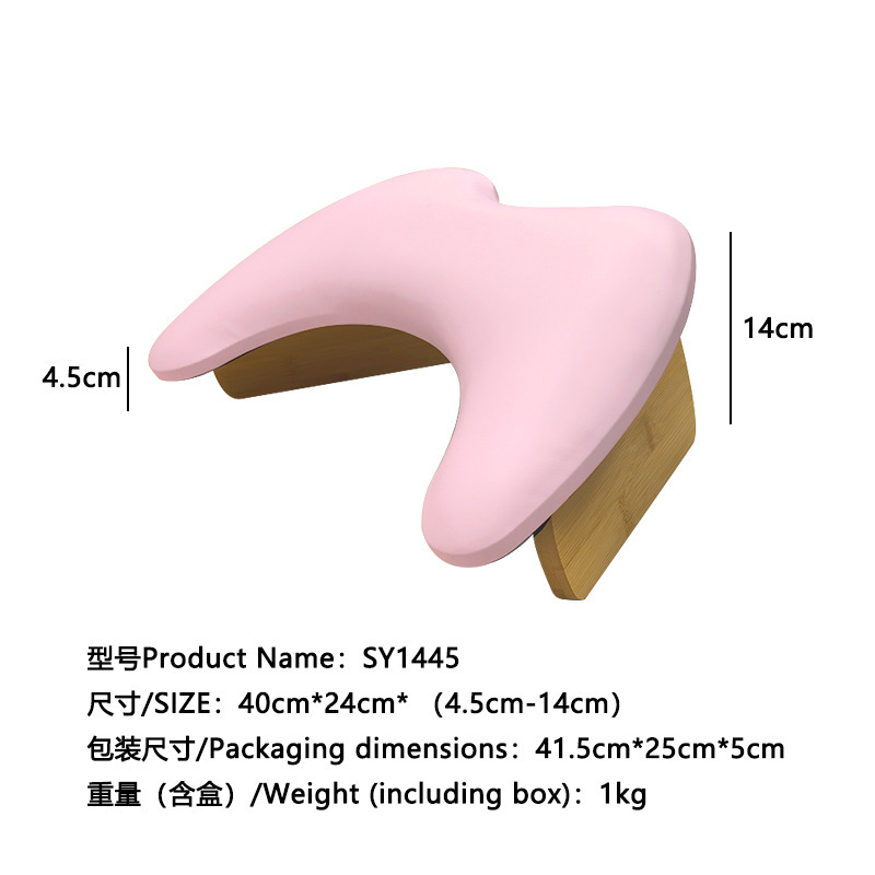 Cross-Border Exclusive Russian-Style Solid Wood Butterfly Double-Wing Nail Art Hand Pillow U-Shaped Design Table Mat Sy1445 Popular Japanese Style