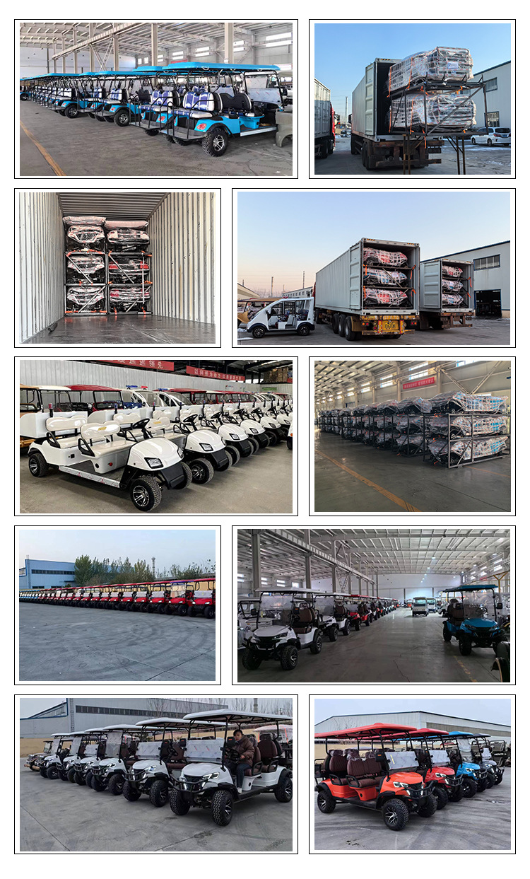 Golf Cart Tourist Area Tour Hotel Homestay Shutter Patrol Off-road 8-seat Electric Sightseeing Car