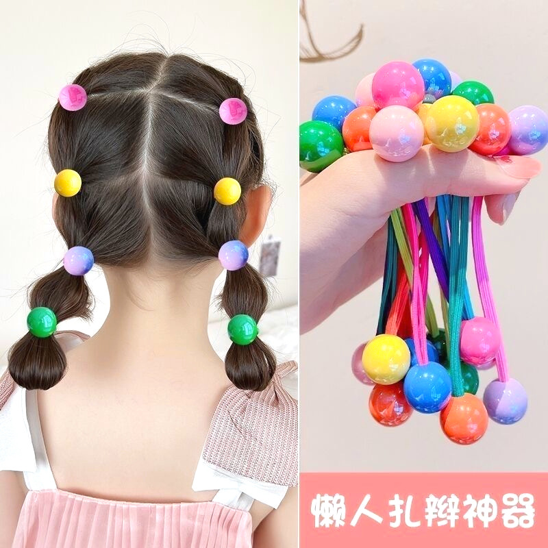 Coreana de color caramelo de alta calidad correa larga anillo de cabello bola princesa no lesiones de cabello color nuevo