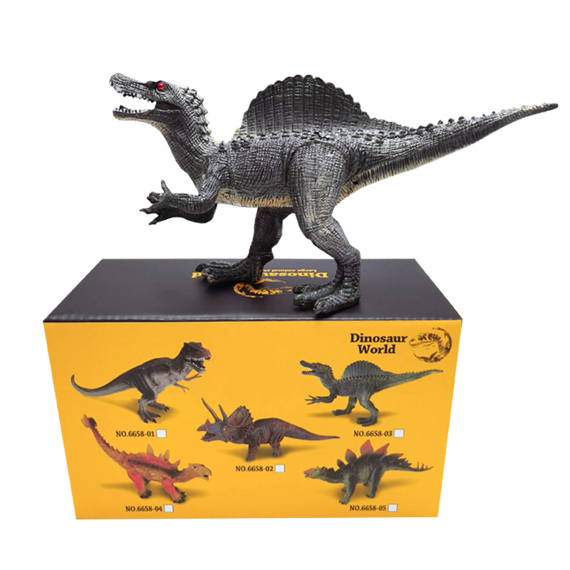 Juguetes de dinosaurios de plástico blando para niños, nuevo modelo de set de dinosaurios de simulación.