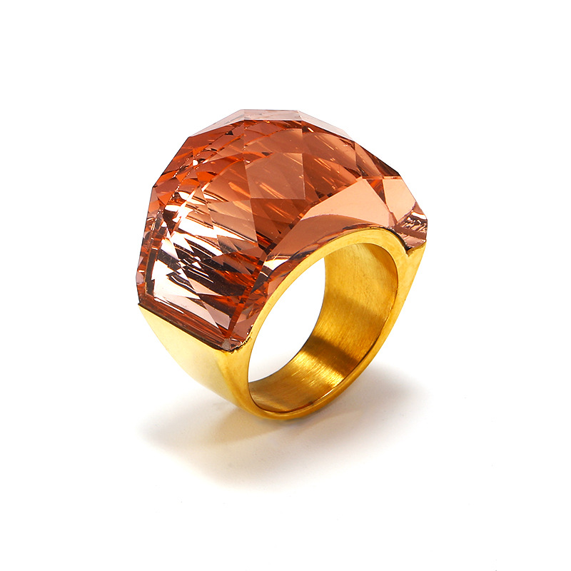 18g Weight Rhinestones Inlay Material Rings Classification 1 Piece Quantity Holiday, Daily Occasion Titanium Steel Material Color Block Pattern Men's Gender Inlay Design Simple Style, Classic Style Style Simple Style Classic Style Color Block Titanium Steel Inlay Rhinestones Men's Rings 6