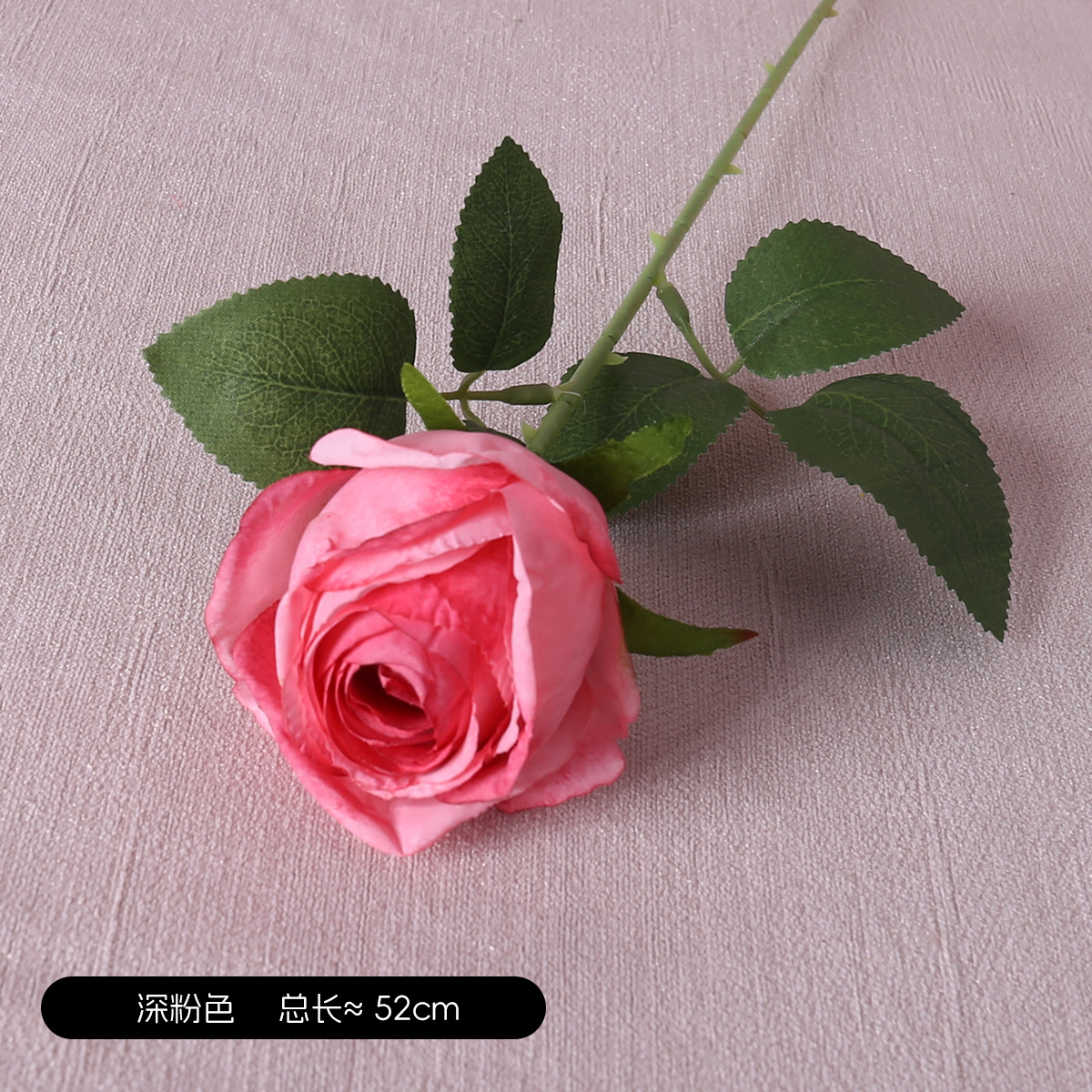 Simulación retro Rosas redondas al horno de una sola rama Accesorios de fotografía Boda Muebles para el hogar Decoración floral Simulación Rosas de borde quemado