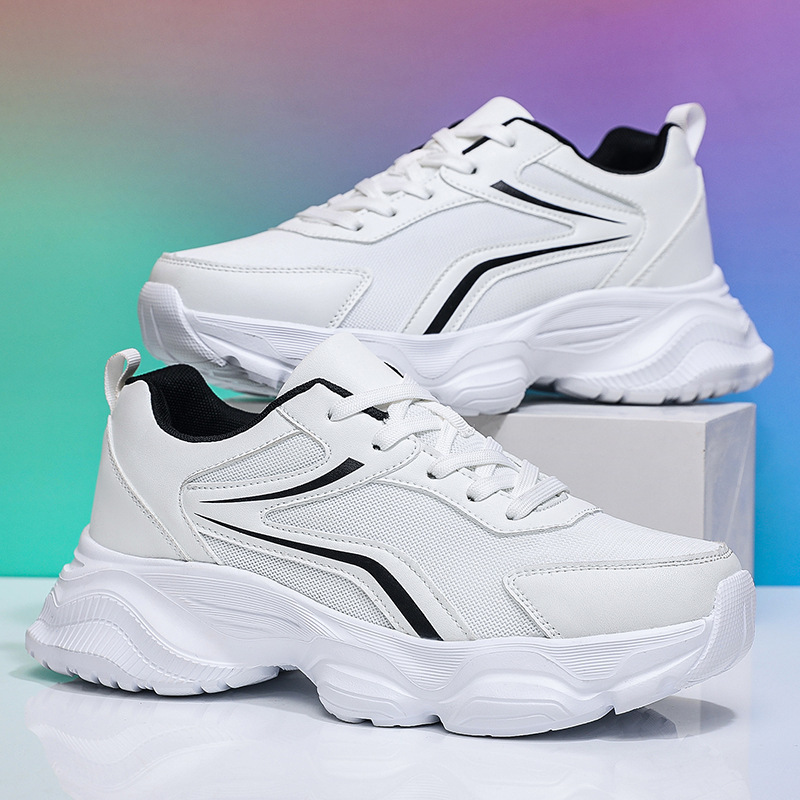 Cross-Border Foreign Trade Size 50 Men's Sports Shoes Summer Mesh Shoes for Men with Wide Feet Large Size Casual Running Shoes Size 49 White Shoes