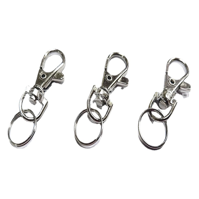 Manufacturer Supplies Zinc Alloy Dog Buckle Metal Keychain Lobster Clasp Hardware Hook Buckle DIY Pet Luggage Fish Mouth Buckle