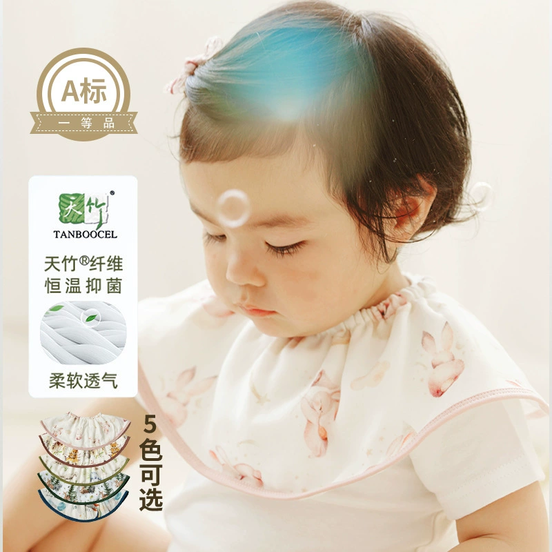 Brand gauze children's eating bib for food