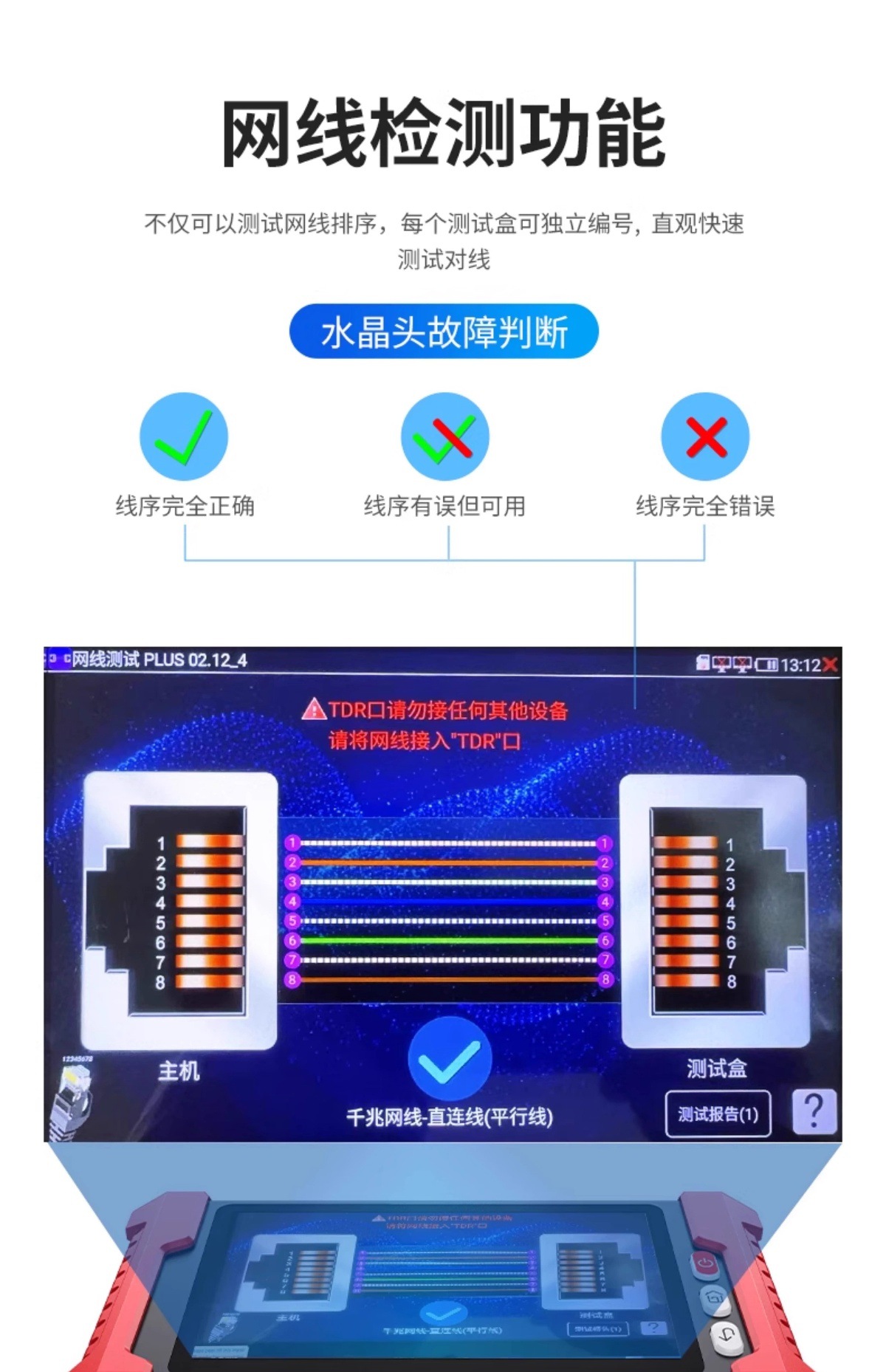 Smart Mouse Nf-Ipc728S Multifunctional Engineering Treasure Network Monitoring Tester Ipc Coaxial Analog High Definition