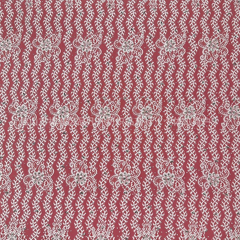 Nuevo punto de encaje hecho a mano tela de perforación caliente vestido de boda cena vestido de moda tela de encaje LACE image 5