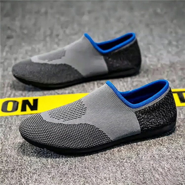 2026 nuevos zapatos casuales de un solo pie para hombres jóvenes cómodos calcetines ligeros de suela suave zapatos deportivos transpirables para interiores image 7
